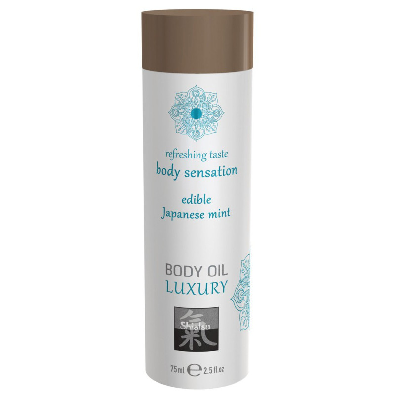 Shiatsu Huile de massage Comestible - MENTHE JAPONAISE 75ml